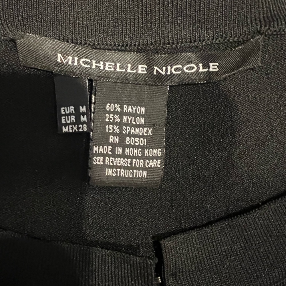 Michelle Nicole Black Floral Embroidered Cardigan - Picture 5 of 5
